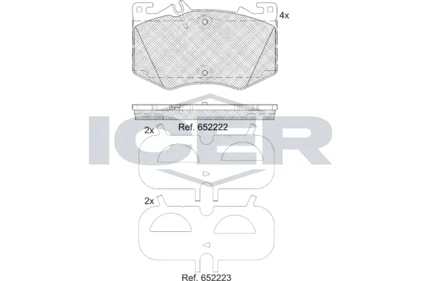 Brake Pad Set, disc brake (182411)