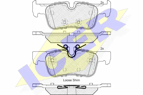 Brake Pad Set, disc brake (182193)