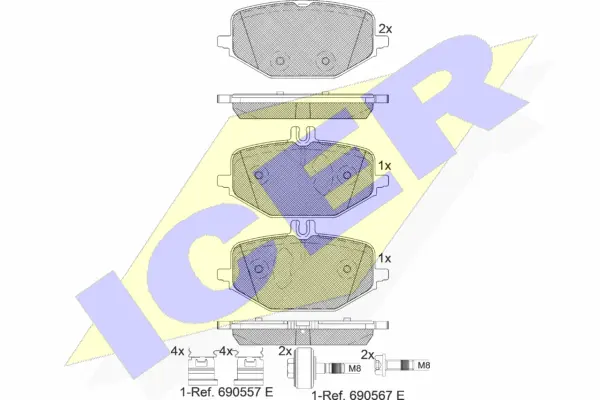 Brake Pad Set, disc brake (182371)