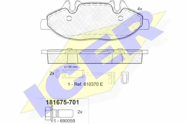 Brake Pad Set, disc brake (181675-701)