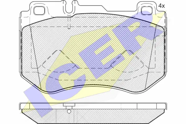 Brake Pad Set, disc brake (182197)