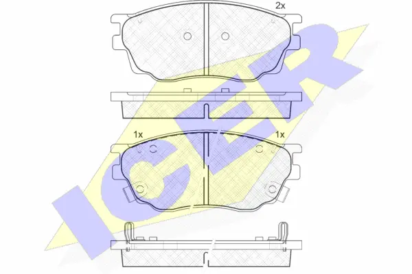 Brake Pad Set, disc brake (181542)