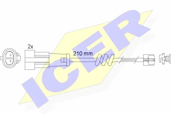 Warning Contact, brake pad wear (610471 E C)