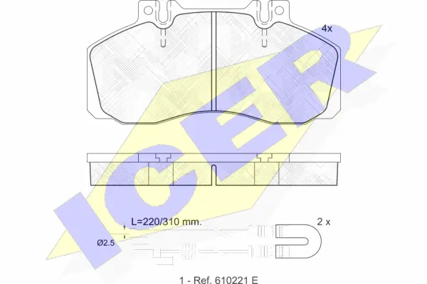 Brake Pad Set, disc brake (150722)