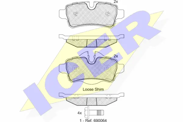 Brake Pad Set, disc brake (181812)