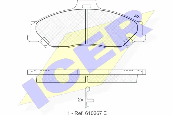 Brake Pad Set, disc brake (181580)
