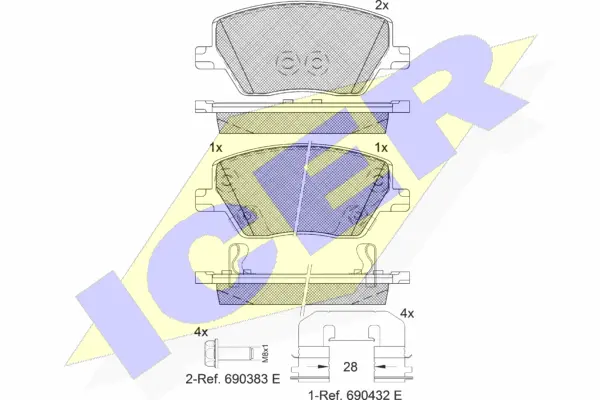 Brake Pad Set, disc brake (182275)