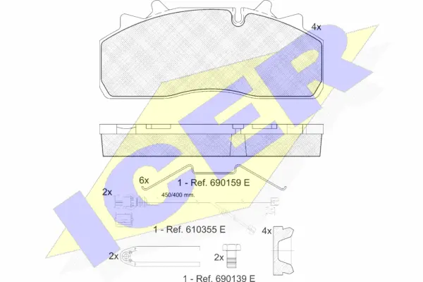 Brake Pad Set, disc brake (151623-122)