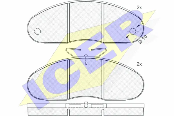 Brake Pad Set, disc brake (140316)