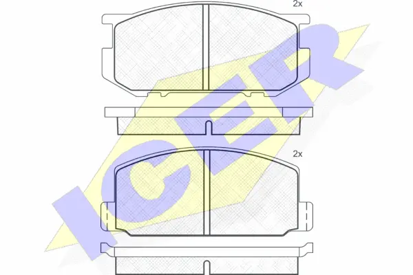 Brake Pad Set, disc brake (180295)