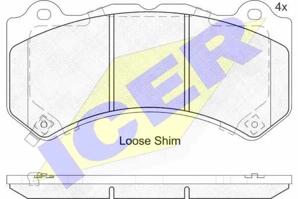 Brake Pad Set, disc brake (182164)