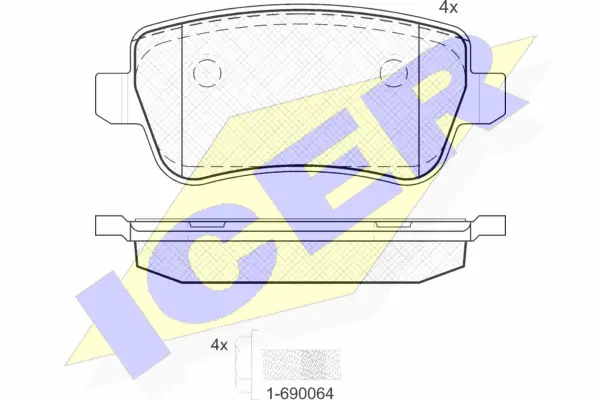 Brake Pad Set, disc brake (181763)