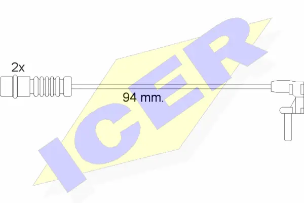 Warning Contact, brake pad wear (610056 E C)