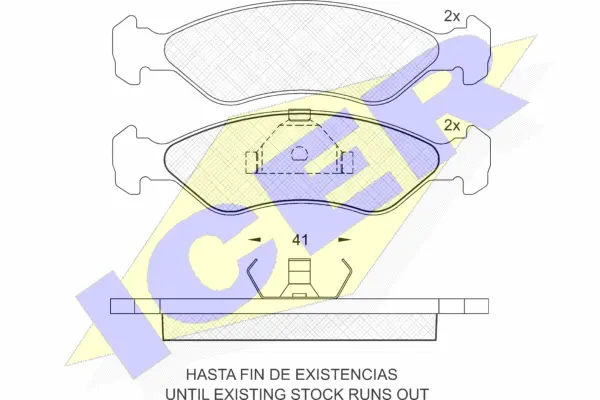 Brake Pad Set, disc brake (140740)