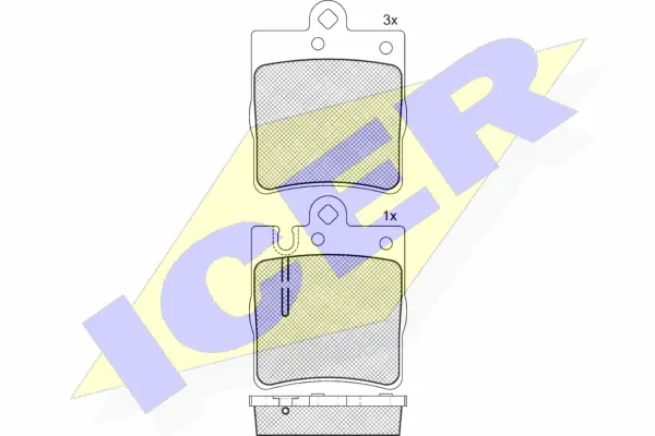 Brake Pad Set, disc brake (181312-396)