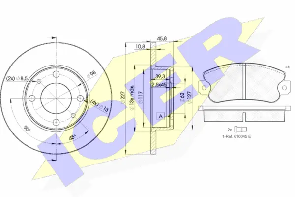 Brake Kit, disc brake (30418-5812)