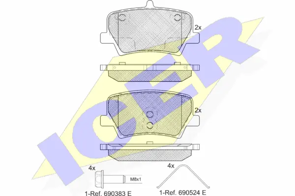 Brake Pad Set, disc brake (182346)