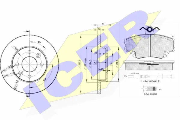 Brake Kit, disc brake (30993-4705)