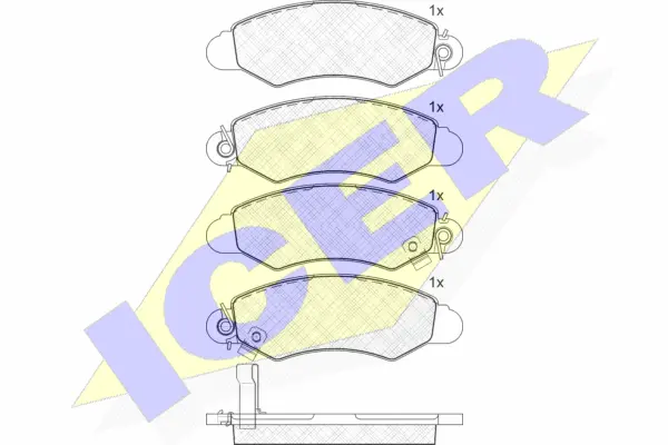 Brake Pad Set, disc brake (181293)