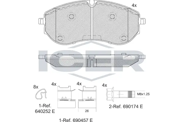 Brake Pad Set, disc brake (142395)