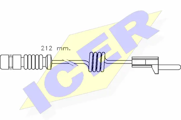 Warning Contact, brake pad wear (610259 E C)