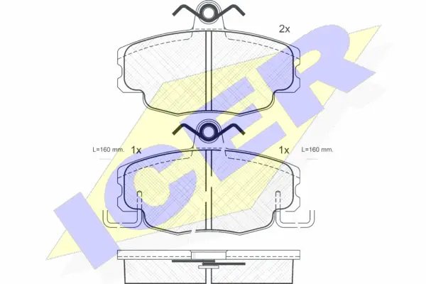 Brake Pad Set, disc brake (180622)