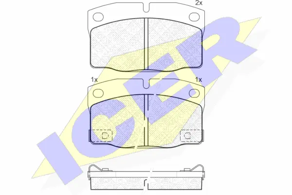 Brake Pad Set, disc brake (181093)