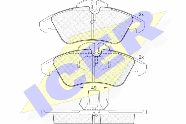 Brake Pad Set, disc brake (141104-046)