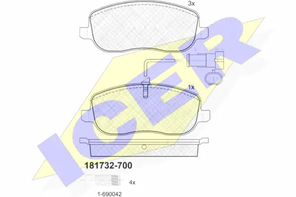 Brake Pad Set, disc brake (181732-700)