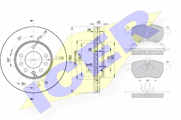 Brake Kit, disc brake (31248-9060)