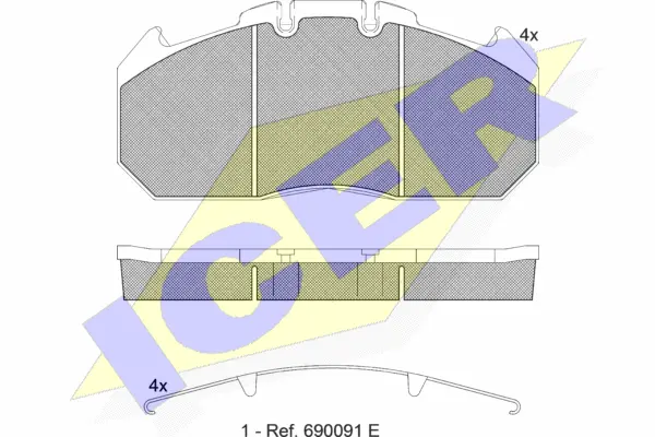 Brake Pad Set, disc brake (151405-067)