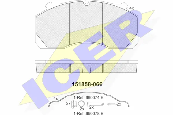 Brake Pad Set, disc brake (151858)