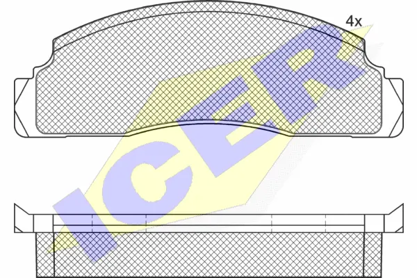 Brake Pad Set, disc brake (180183)