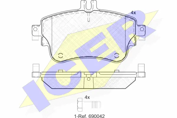 Brake Pad Set, disc brake (182062)