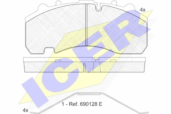 Brake Pad Set, disc brake (151630-072)