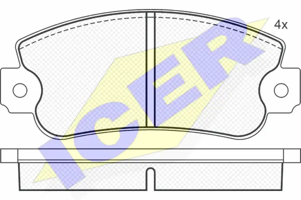 Brake Pad Set, disc brake (180182)