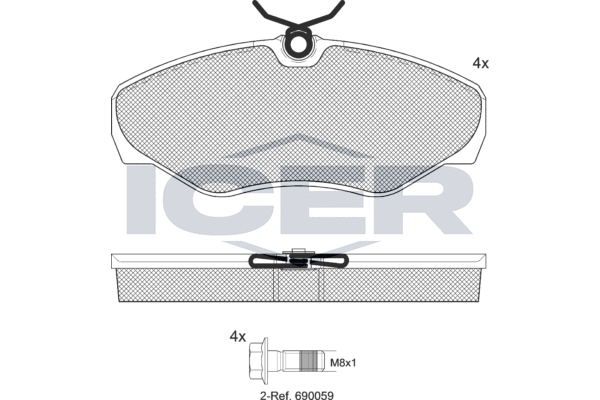 Brake Pad Set, disc brake (LM1315-701)