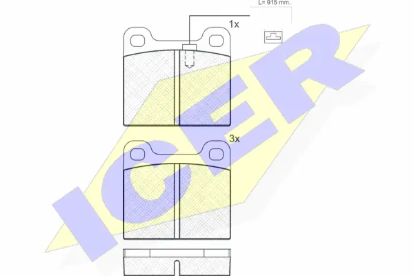 Brake Pad Set, disc brake (180947)
