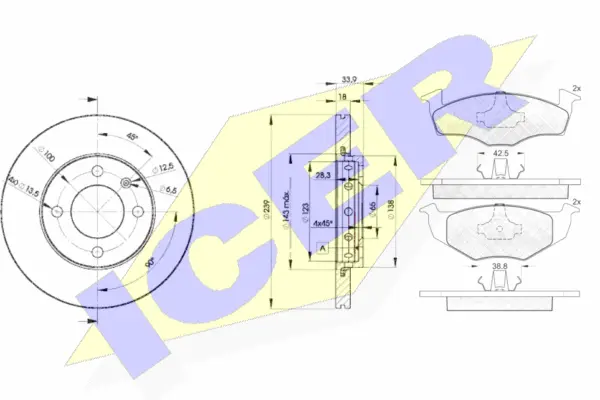 Brake Kit, disc brake (31130-5303)