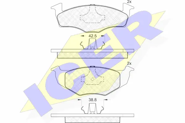 Brake Pad Set, disc brake (181178)