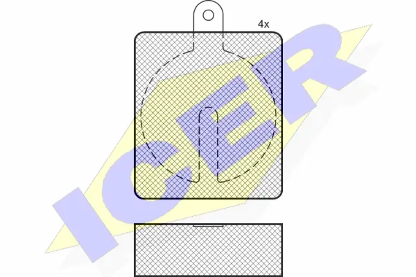 Brake Pad Set, disc parking brake (180015)