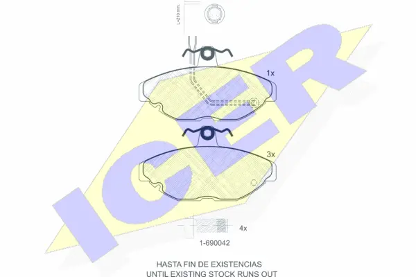 Brake Pad Set, disc brake (180455-700)