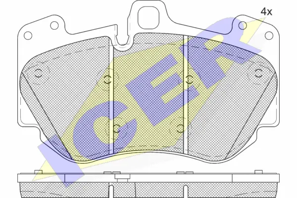 Brake Pad Set, disc brake (182349)