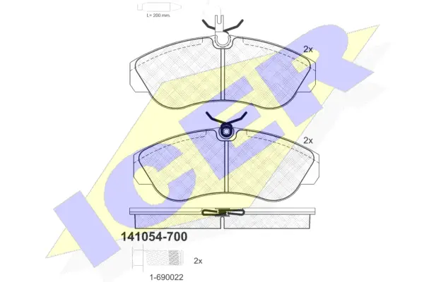 Brake Pad Set, disc brake (141054-700)