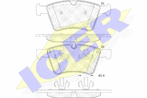 Brake Pad Set, disc brake (182086)