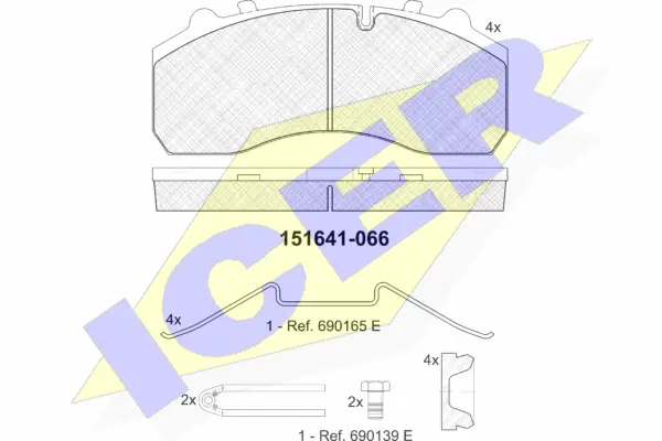 Brake Pad Set, disc brake (151641)