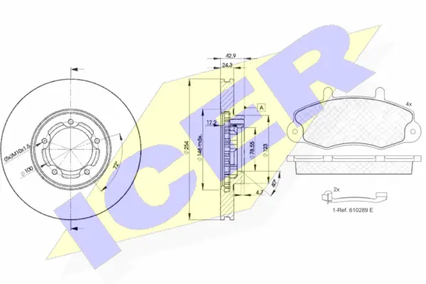 Brake Kit, disc brake (30896-5610)
