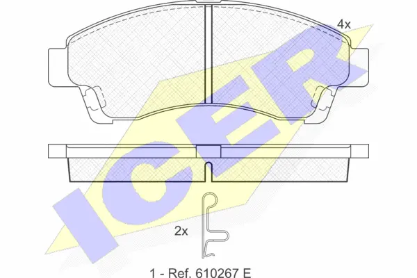 Brake Pad Set, disc brake (141324)