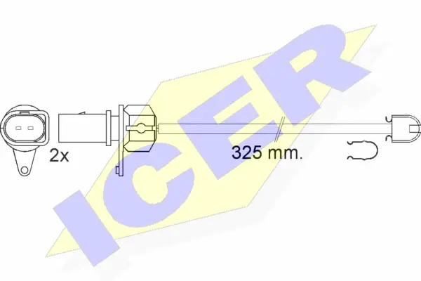 Warning Contact, brake pad wear (610573 E C)