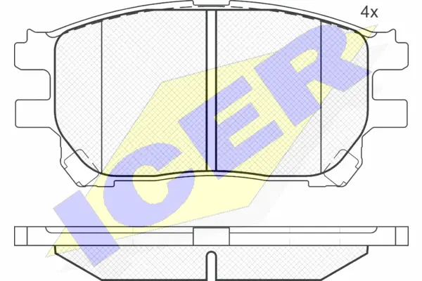 Brake Pad Set, disc brake (181671)